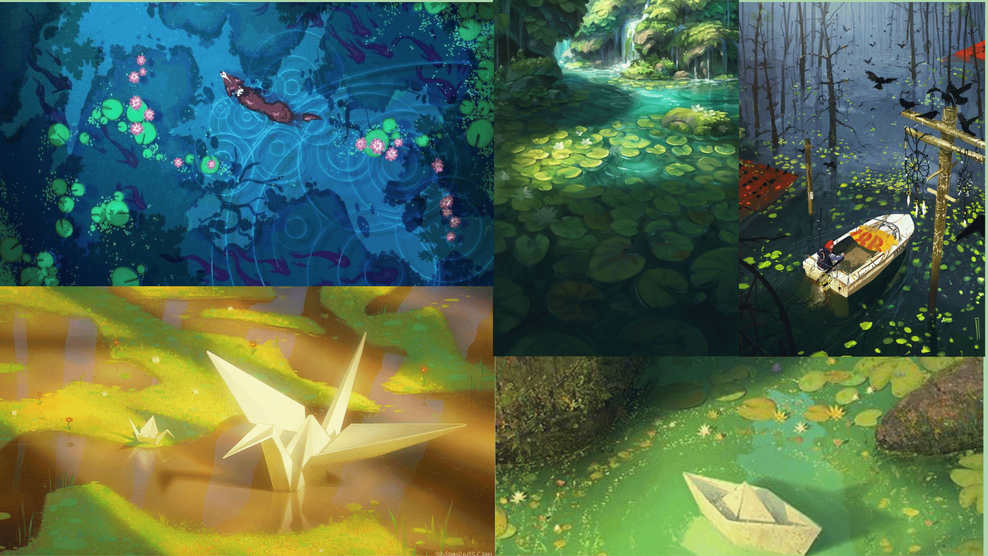Papyrus Navigator visual development moodboard